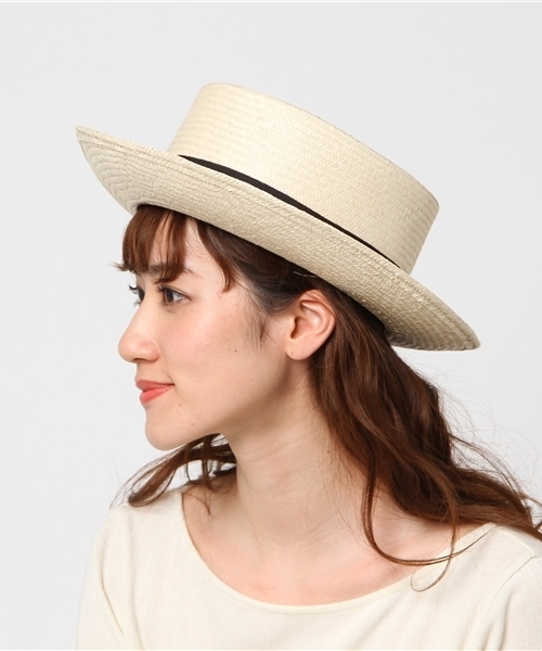 MANIERA（マニエラ）の「MANIERA / FINE RAFFIA PORKPIE（ハット・レディース・ナチュラル・MEDIUM）」の6枚目の写真