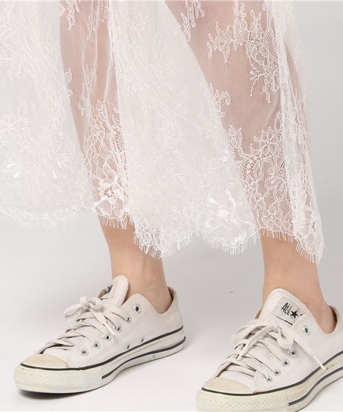 WEGO（ウィゴー）の「WEGO/シアーレースワイドパンツ（スラックス・レディース・ホワイト/ブラック/ライトピンク・FREE）」の9枚目の写真