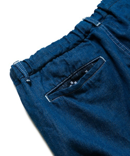 rehacer（レアセル）の「Ochre : Kojima Hemp Denim Pants Made in OKAYAMA Japan（デニムパンツ・メンズ・インディゴブルー・SMALL/LARGE/MEDIUM）」の6枚目の写真