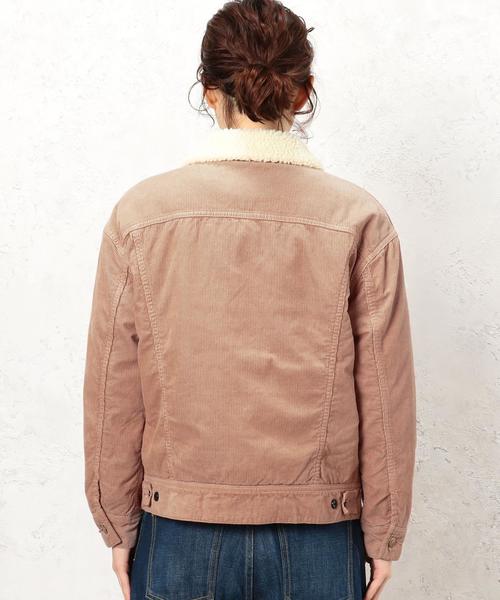 Lee（リー）の「■■■[別注]CB LEE(リー)×GLR CB ボア STORM RIDERS ◆（ブルゾン・レディース・ダークグレー/ベージュ/ライトピンク・FREE）」の12枚目の写真