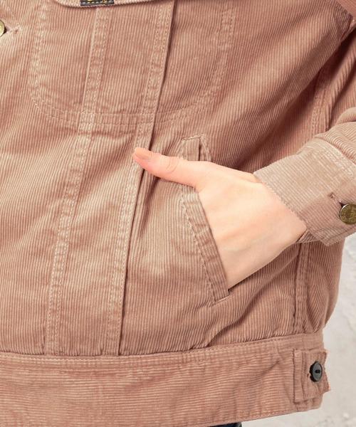 Lee（リー）の「■■■[別注]CB LEE(リー)×GLR CB ボア STORM RIDERS ◆（ブルゾン・レディース・ダークグレー/ベージュ/ライトピンク・FREE）」の14枚目の写真