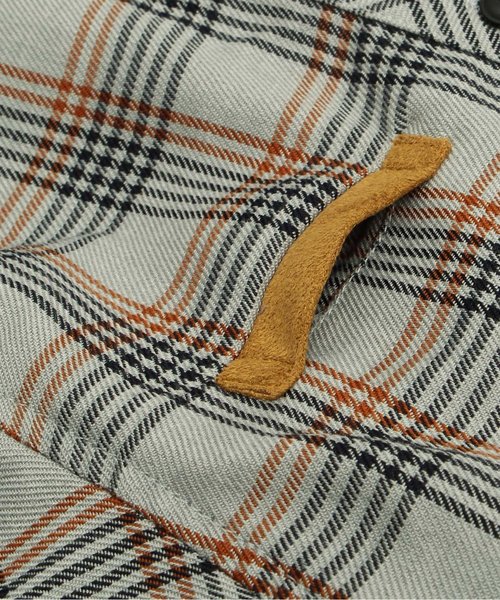 apres les cours（アプレレクール）の「バンドカラーチェックシャツ（シャツ/ブラウス・キッズ・レッド/グレー・110/130/140/80/100/120/90）」の14枚目の写真