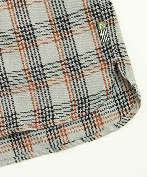 apres les cours（アプレレクール）の「バンドカラーチェックシャツ（シャツ/ブラウス・キッズ・レッド/グレー・110/130/140/80/100/120/90）」の8枚目の写真
