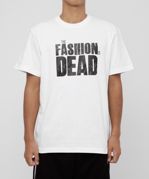 FR2(エフアールツー)の「”THE FASHION IS DEAD” クルーネックTシャツ(Tシャツ/カットソー)」|ホワイト
