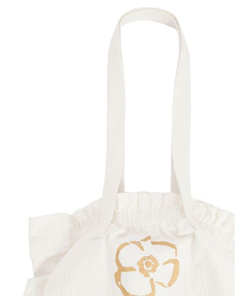 merry jenny（メリージェニー）の「ギャザーフリルトート（ハンドバッグ・レディース・ライトブルー/オフホワイト/ブラック・FREE）」の10枚目の写真