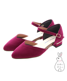 JELLY BEANS | Ｖカットセパレートパンプス<ふわさら>(109-9646)JELLY BEANS(ジェリービーンズ)(パンプス)