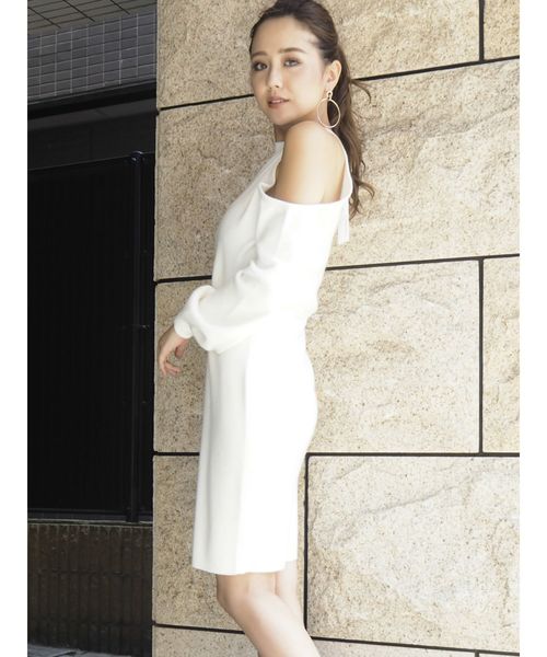 Resexxy リゼクシー の Web限定 肩あきニットワンピース ワンピース Wear