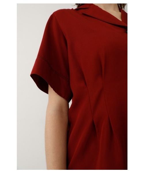 MOUSSY（マウジー）の「STITCHED OPEN SHIRT（シャツ/ブラウス・レディース・ダークネイビー/ライトピンク/ボルドー・FREE）」の15枚目の写真