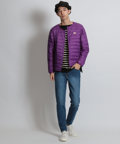 DANTON(ダントン)の「【DANTON(ダントン)】インナーダウンジャケット(ダウンジャケット/コート・メンズ・ブラック/パープル・MEDIUM/LARGE)」の8枚目の写真