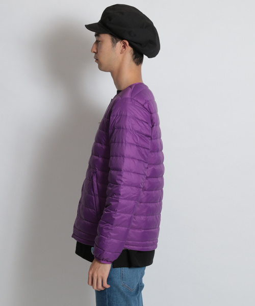 DANTON(ダントン)の「【DANTON(ダントン)】インナーダウンジャケット(ダウンジャケット/コート・メンズ・ブラック/パープル・MEDIUM/LARGE)」の3枚目の写真