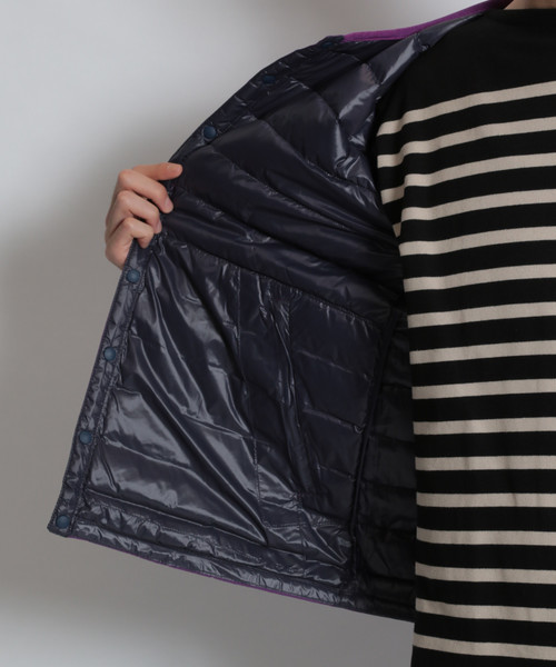 DANTON(ダントン)の「【DANTON(ダントン)】インナーダウンジャケット(ダウンジャケット/コート・メンズ・ブラック/パープル・MEDIUM/LARGE)」の4枚目の写真
