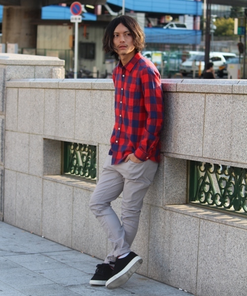 WEGO(ウィゴー)の「WEGO/ネルブロックチェックシャツ(シャツ/ブラウス・メンズ・ホワイト/ブラック/グリーン/イエロー/レッド/ホワイト系その他/グリーン系その他/ブルー/ブルー系その他/バーガンディー/レッド系その他・MEDIUM/LARGE)」の19枚目の写真