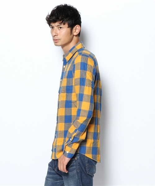 WEGO(ウィゴー)の「WEGO/ネルブロックチェックシャツ(シャツ/ブラウス・メンズ・ホワイト/ブラック/グリーン/イエロー/レッド/ホワイト系その他/グリーン系その他/ブルー/ブルー系その他/バーガンディー/レッド系その他・MEDIUM/LARGE)」の13枚目の写真