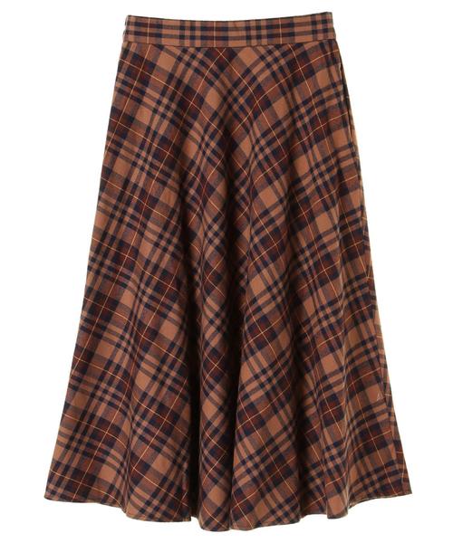 AMERICAN HOLIC（アメリカンホリック）の「・チェックフレアスカート ＊（スカート・レディース・ブラウン系その他4/ベージュ系その他4/グリーン系その他5/ブルー系その他5・FREE）」の10枚目の写真