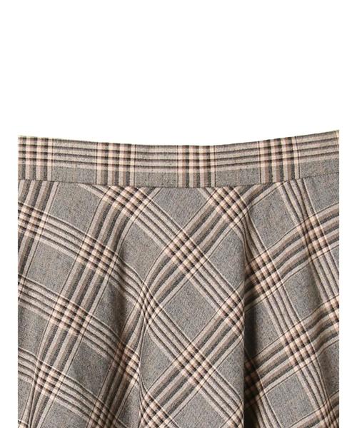 AMERICAN HOLIC（アメリカンホリック）の「・チェックフレアスカート ＊（スカート・レディース・ブラウン系その他4/ベージュ系その他4/グリーン系その他5/ブルー系その他5・FREE）」の7枚目の写真