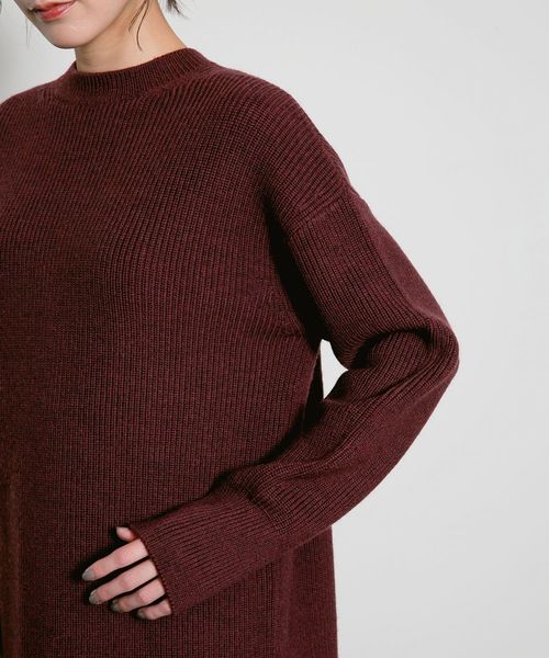 Curensology（カレンソロジー）の「Curensology(カレンソロジー)/バックポイントプルオーバー（ニット/セーター・レディース・ホワイト/ボルドー/スモークグレー・FREE）」の21枚目の写真