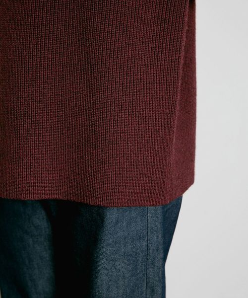 Curensology（カレンソロジー）の「Curensology(カレンソロジー)/バックポイントプルオーバー（ニット/セーター・レディース・ホワイト/ボルドー/スモークグレー・FREE）」の10枚目の写真