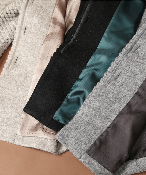 Soareak(ソアリーク)の「ビッグシルエットスライバーコート(その他アウター・レディース・ブラック/グレー/ベージュ・MEDIUM)」の12枚目の写真