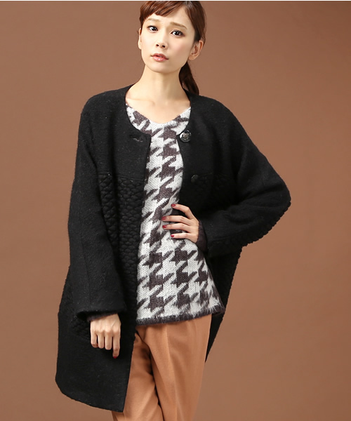 Soareak(ソアリーク)の「ビッグシルエットスライバーコート(その他アウター・レディース・ブラック/グレー/ベージュ・MEDIUM)」の15枚目の写真