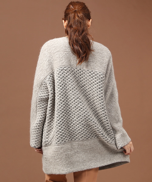 Soareak(ソアリーク)の「ビッグシルエットスライバーコート(その他アウター・レディース・ブラック/グレー/ベージュ・MEDIUM)」の6枚目の写真