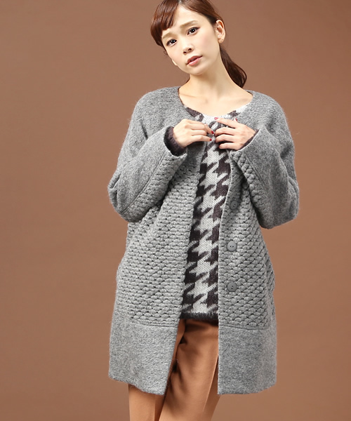 Soareak(ソアリーク)の「ビッグシルエットスライバーコート(その他アウター・レディース・ブラック/グレー/ベージュ・MEDIUM)」の13枚目の写真