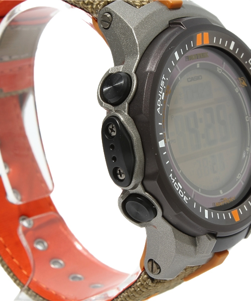 CASIO(カシオ)の「PRO TREK PRW-3000B UNISEX(アナログ腕時計・メンズ・オレンジ/グリーン/ブラック×ブルー・FREE)」の7枚目の写真