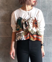 PAGEBOY | スカーフレイヤードプルオーバー(Tシャツ/カットソー)