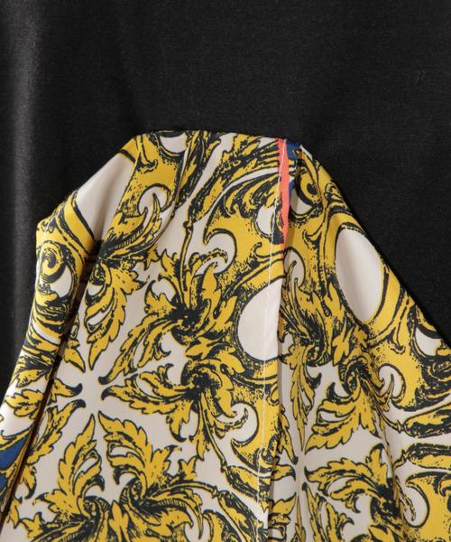 PAGEBOY（ページボーイ）の「スカーフレイヤードプルオーバー（Tシャツ/カットソー・レディース・オフホワイト/ブラック・FREE）」の6枚目の写真