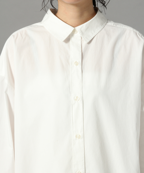 LOWRYS FARM（ローリーズファーム）の「ロングシャツワンピース　823905（シャツワンピース・レディース・ベージュ/オフホワイト/カーキ/ブルー/ストライプ・FREE）」の9枚目の写真