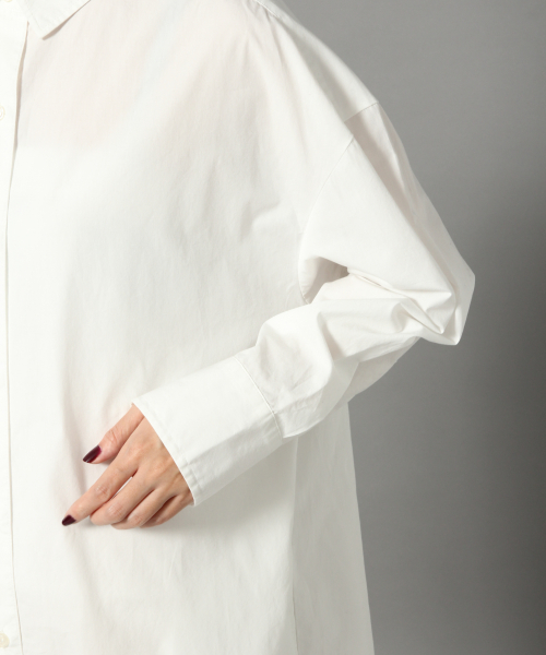 LOWRYS FARM（ローリーズファーム）の「ロングシャツワンピース　823905（シャツワンピース・レディース・ベージュ/オフホワイト/カーキ/ブルー/ストライプ・FREE）」の11枚目の写真