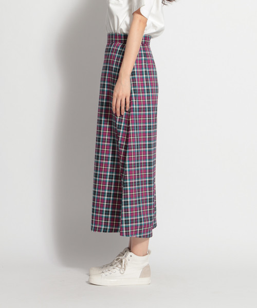 niko and...(ニコアンド)の「チェック柄ミドルフレアスカート(スカート・レディース・ベージュ/パープル/ネイビー・MEDIUM/LARGE)」の14枚目の写真