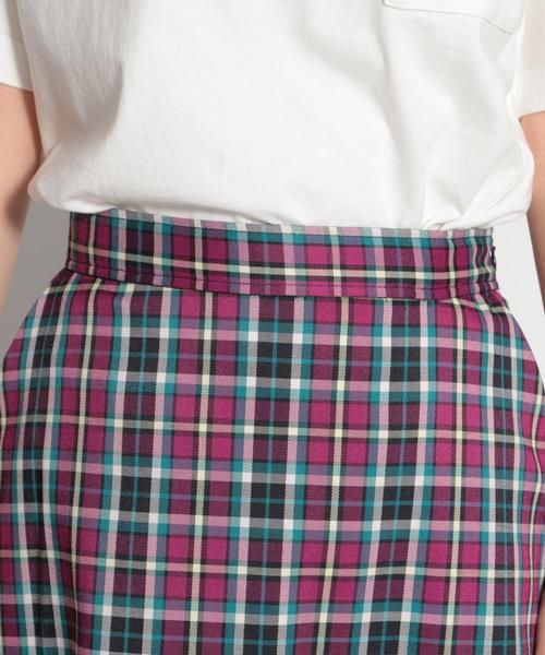 niko and...(ニコアンド)の「チェック柄ミドルフレアスカート(スカート・レディース・ベージュ/パープル/ネイビー・MEDIUM/LARGE)」の16枚目の写真