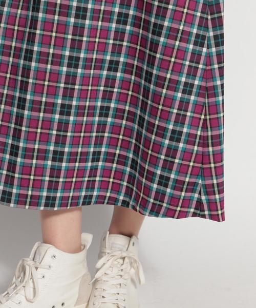 niko and...(ニコアンド)の「チェック柄ミドルフレアスカート(スカート・レディース・ベージュ/パープル/ネイビー・MEDIUM/LARGE)」の18枚目の写真