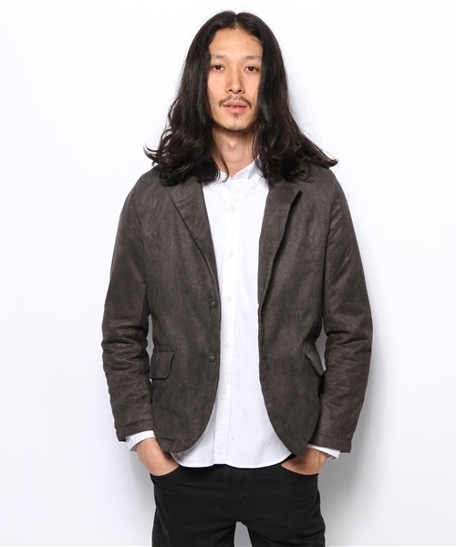 CIAOPANIC（チャオパニック）の「【TOOL FOR Ciaopanic】ポリ起毛中綿テーラー（テーラードジャケット・メンズ・ネイビー/チャコールグレー・LARGE/MEDIUM）」の4枚目の写真