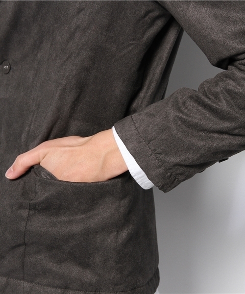 CIAOPANIC（チャオパニック）の「【TOOL FOR Ciaopanic】ポリ起毛中綿テーラー（テーラードジャケット・メンズ・ネイビー/チャコールグレー・LARGE/MEDIUM）」の6枚目の写真