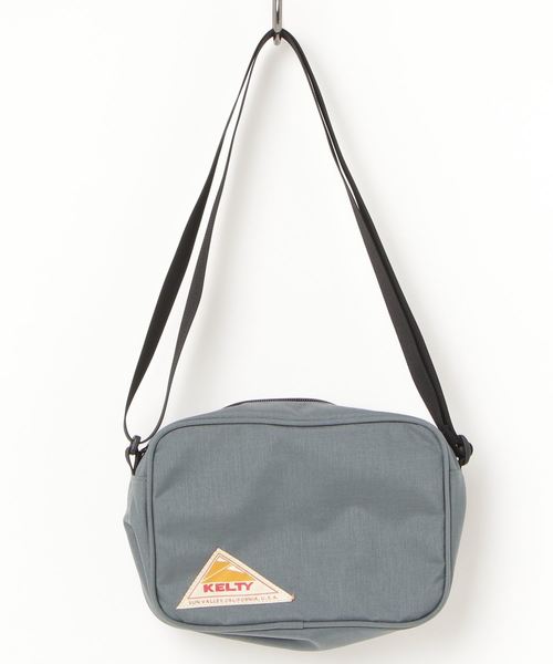 KELTY(ケルティ)の「【KELTY/ケルティ】ナイロンショルダーバッグ スクエアポーチ/SQUARE POUCH(ショルダーバッグ)」|ダークグレー