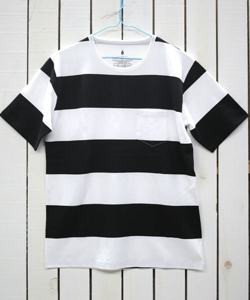 green label relaxing（グリーンレーベルリラクシング）の「WIDE/BOR PT C/N S/S Tシャツ（Tシャツ/カットソー・メンズ・ブラック/ネイビー/ケリー/イエロー・X-LARGE/MEDIUM/LARGE/SMALL）」の2枚目の写真