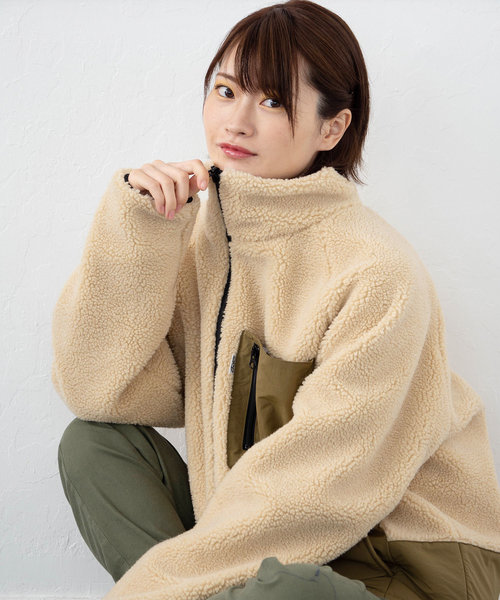 JRD by JARLD(ジェイアールディーバイジャールド)の「【JRD by JARLD】リバーシブルスタンドカラー裏撥水ブルゾン(ブルゾン・メンズ・ホワイト系その他/グリーン系その他/ブルー系その他・S/M/L)」の2枚目の写真