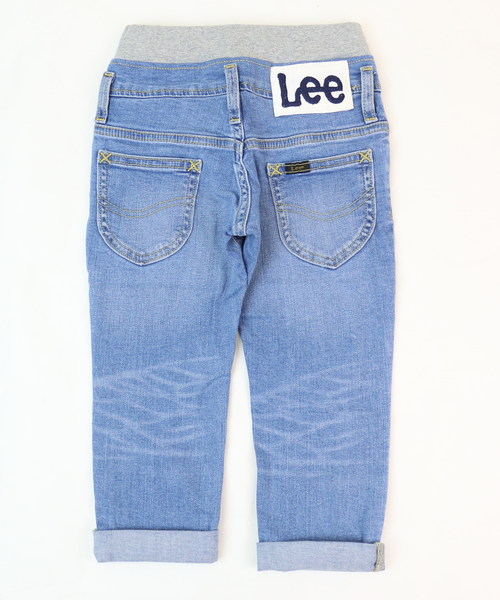 Lee(リー)の「LEE/リー ストレッチテーパードパンツ(デニムパンツ・キッズ・ダークインディゴブルー/ライトインディゴブルー/ベージュ/ブラック・100cm/120cm/90cm/110cm)」の9枚目の写真