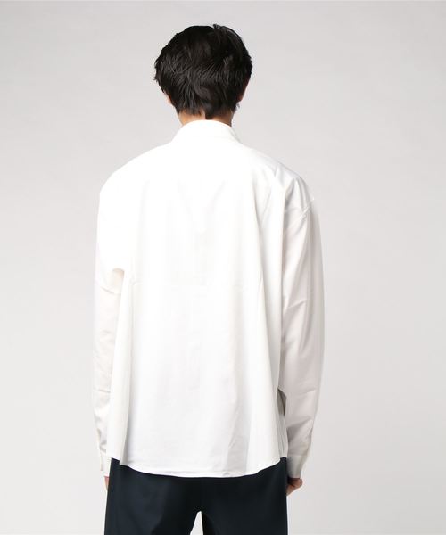 WEGO（ウィゴー）の「WEGO/ビッグシルエットポプリンシャツ（シャツ/ブラウス・メンズ・ホワイト/ブラック/ピンク/ベージュ・MEDIUM/LARGE）」の6枚目の写真