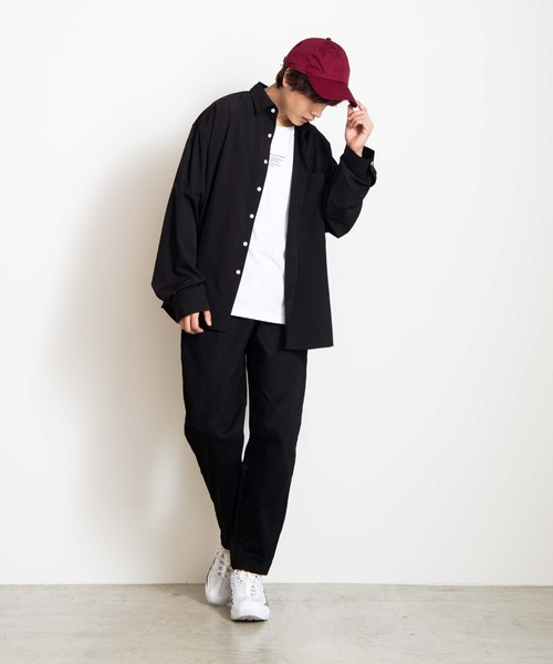 WEGO（ウィゴー）の「WEGO/ビッグシルエットポプリンシャツ（シャツ/ブラウス・メンズ・ホワイト/ブラック/ピンク/ベージュ・MEDIUM/LARGE）」の10枚目の写真