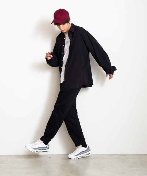 WEGO（ウィゴー）の「WEGO/ビッグシルエットポプリンシャツ（シャツ/ブラウス・メンズ・ホワイト/ブラック/ピンク/ベージュ・MEDIUM/LARGE）」の11枚目の写真