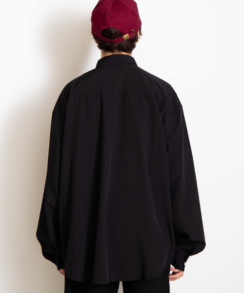 WEGO（ウィゴー）の「WEGO/ビッグシルエットポプリンシャツ（シャツ/ブラウス・メンズ・ホワイト/ブラック/ピンク/ベージュ・MEDIUM/LARGE）」の18枚目の写真