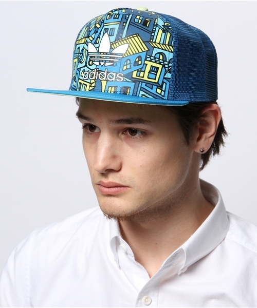 adidas Originals（アディダスオリジナルス）の「アディダス オリジナルス adidas Originals FAVELA CAP（キャップ・レディース・ピンク/ブルー・ONE SIZE）」の3枚目の写真