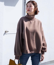 裏起毛ハイネックトレーナー