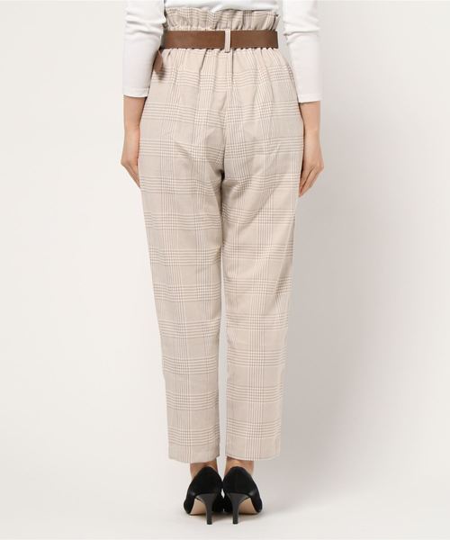 ap retro(アプレトロ)の「ベルト付ハイウエストチェックパンツ【ZOZO限定アイテム】(その他パンツ・レディース・ブラック/ベージュ・FREE)」の15枚目の写真