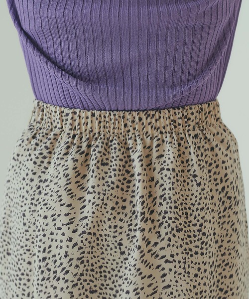 CIAOPANIC（チャオパニック）の「ヒョウ柄マーメイドスカート（スカート・レディース・ブルー系その他/ベージュ系その他・マルチサイズ）」の5枚目の写真
