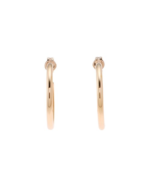 COCOSHNIK(ココシュニック)の「中空 フープピアス大(ピアス(両耳用)・レディース・ホワイト系その他7・00)」の3枚目の写真