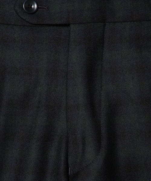 green label relaxing（グリーンレーベルリラクシング）の「□WOOL DK/TTN/CHK S/NOP パンツ ◆（スラックス・メンズ・ネイビー/ダークグレー・LARGE/MEDIUM/X-LARGE/SMALL）」の11枚目の写真