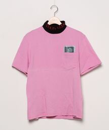 ブランド古着 メンズのtシャツ カットソー ピンク 桃色系 タートルネック ハイネック 古着通販 Zozoused